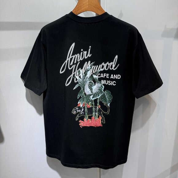 Amiri Men's Black Hollywood Graphic Tee - Picture 2 of 8